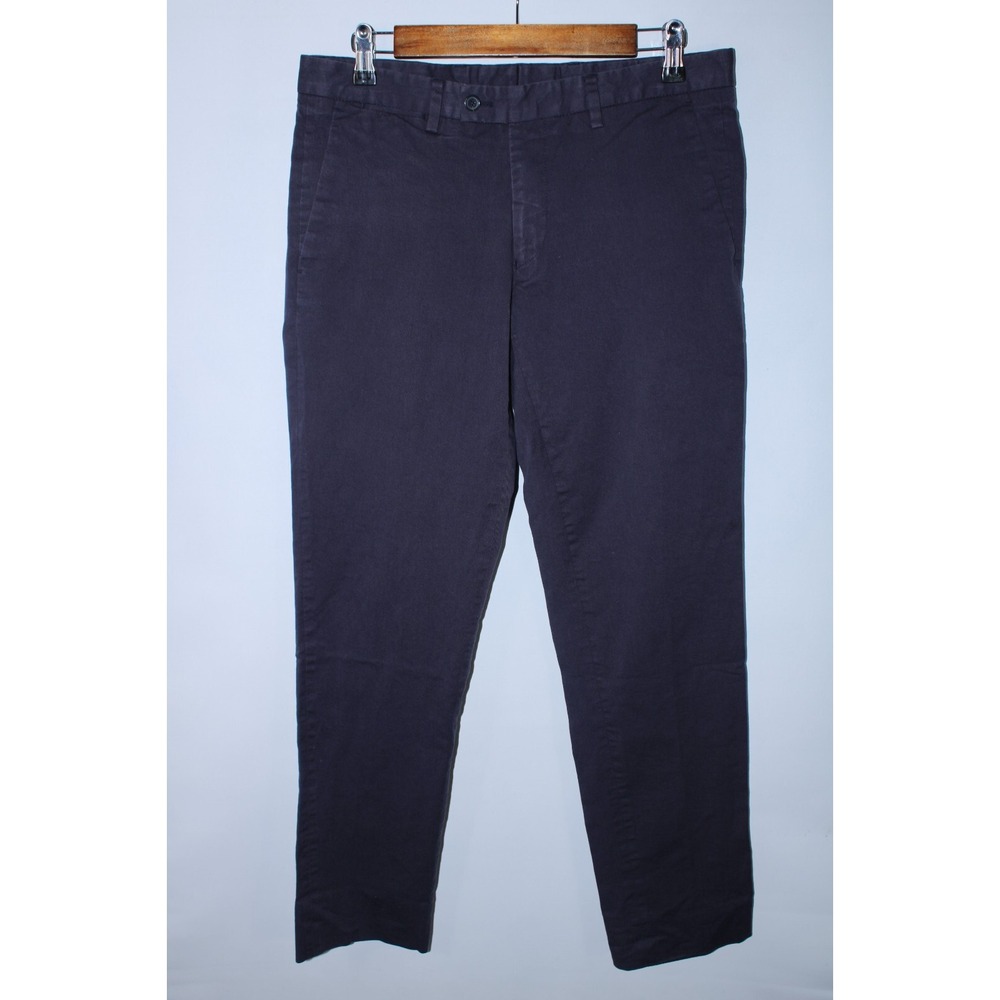 De Fursac Men's Size 42 (32 Waist) Dark Gray Miani Collection Twill Pants